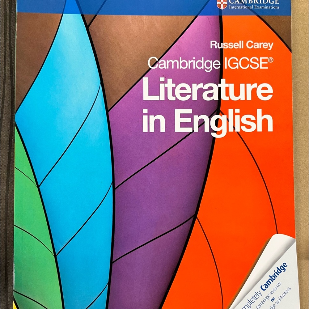 Cambridge IGCSE Literature in English Book